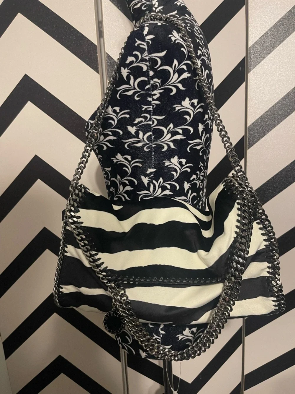 Zebra Stella McCartney Falabella Foldover Tote
